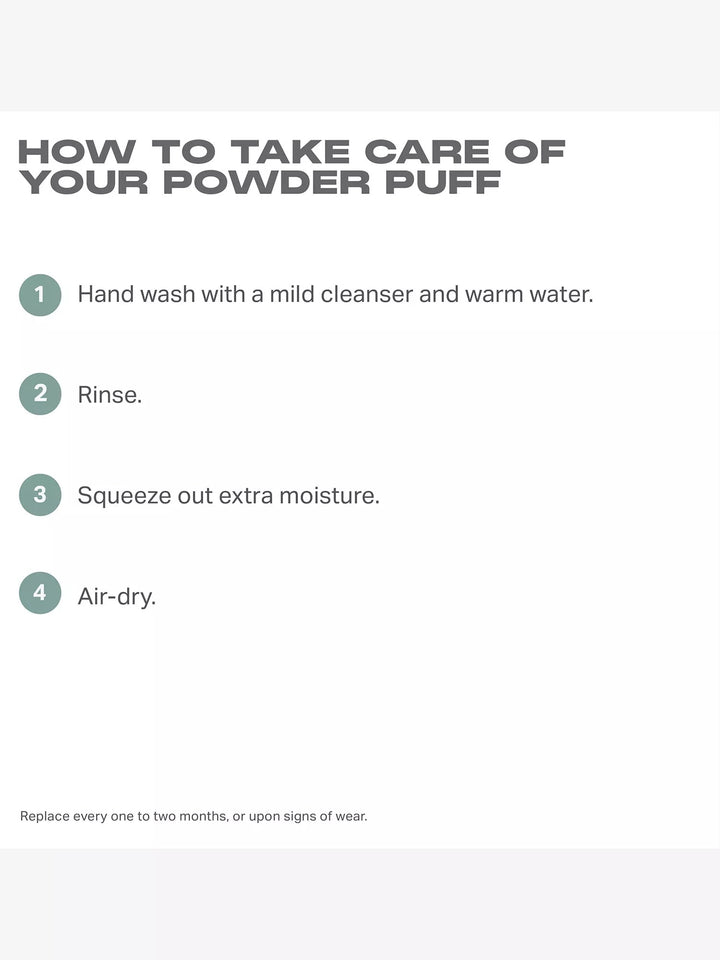 To the Point Dual-Sided Powder Puff - GLAM MODA