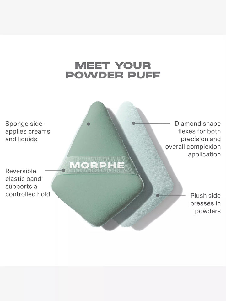 To the Point Dual-Sided Powder Puff - GLAM MODA