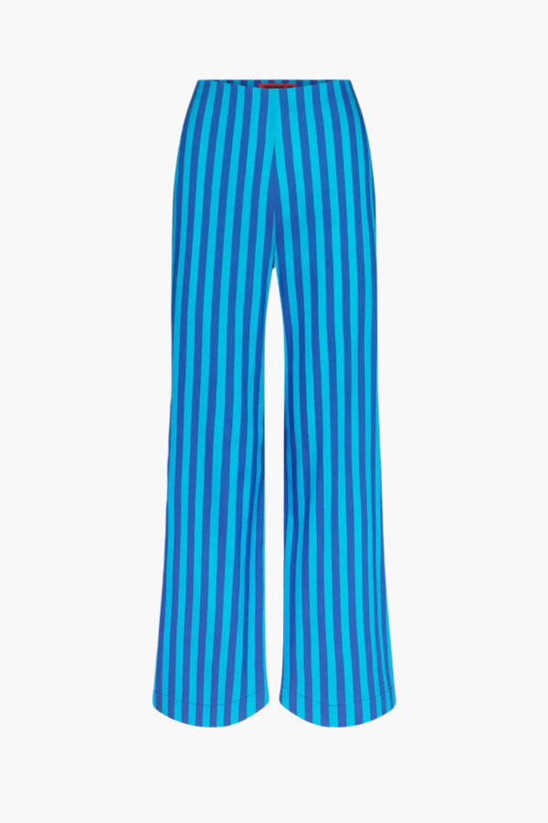 Tonal Blue Stripe - Pia Striped Poplin Pant