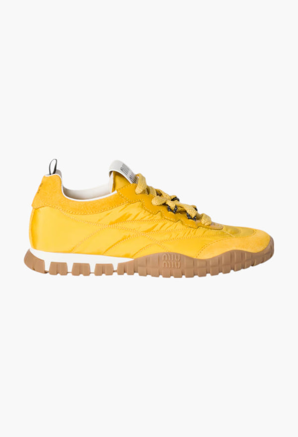 Topaz - Tyre technical fabric and suede sneakers