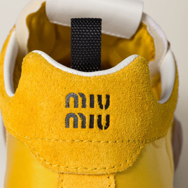 Topaz - Tyre technical fabric and suede sneakers