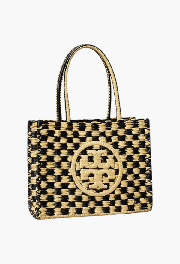 Handcrafted Small Ella Hand-Crocheted Checkered Tote