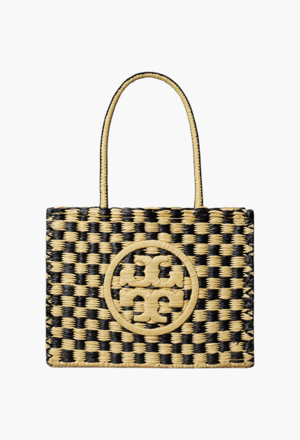 Handcrafted Small Ella Hand-Crocheted Checkered Tote