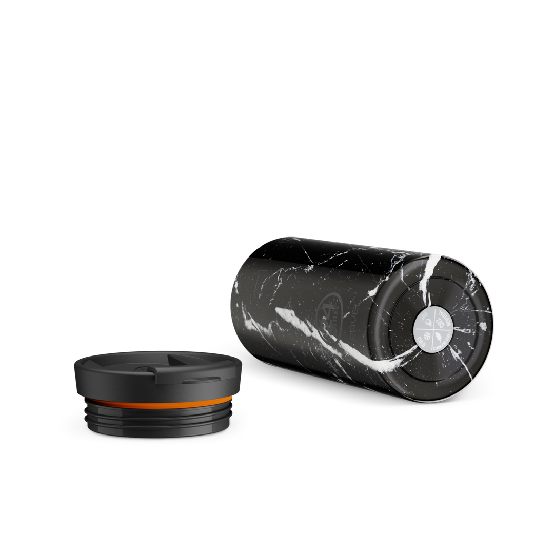 Travel Tumbler Black Marble 600 ml - GLAM MODA