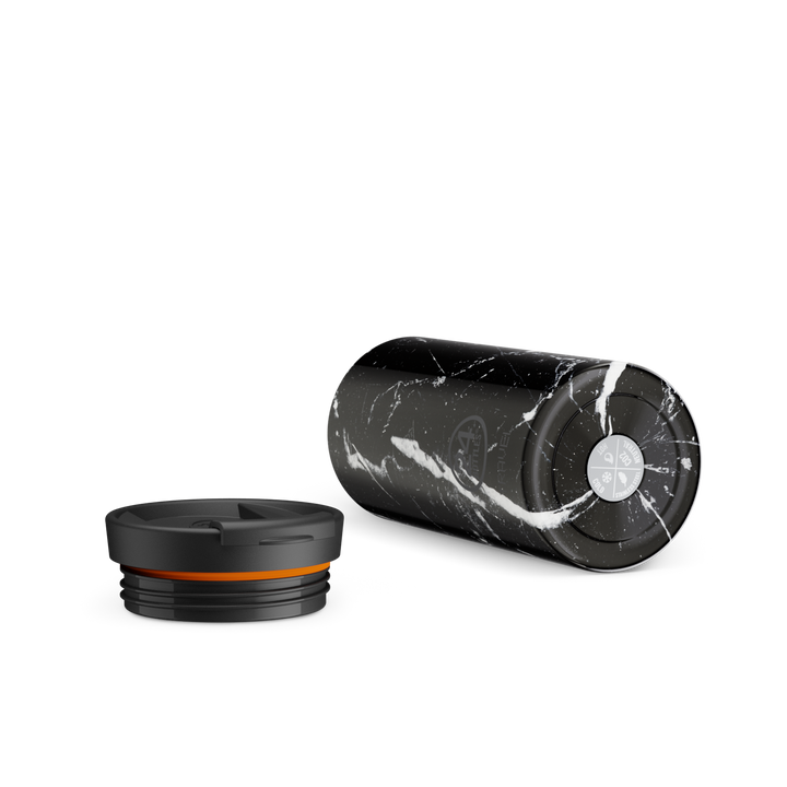 Travel Tumbler Black Marble 600 ml - GLAM MODA