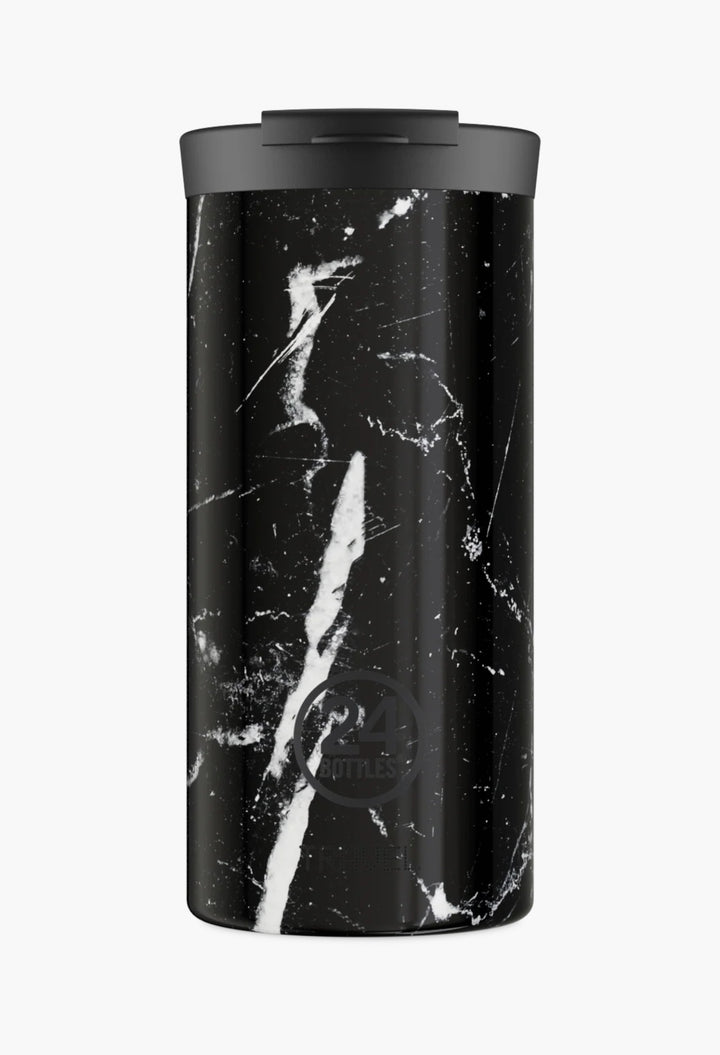 Travel Tumbler Black Marble 600 ml - GLAM MODA