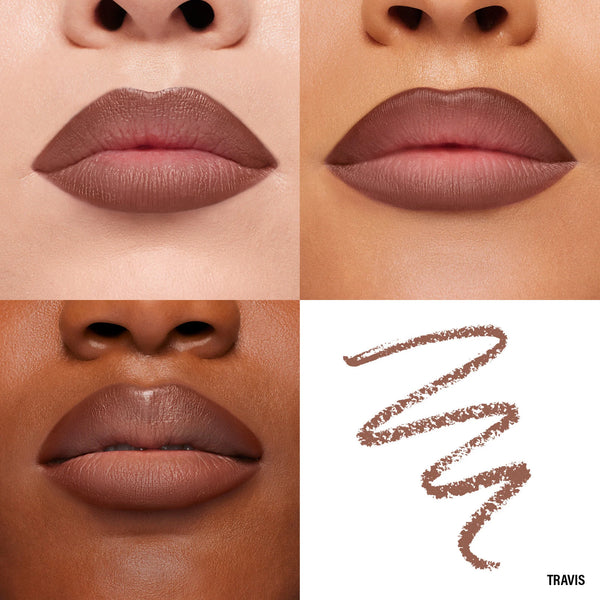 Travis (Milk Chocolate Brown)-Ultra Suede Sculpting Lip Pencil