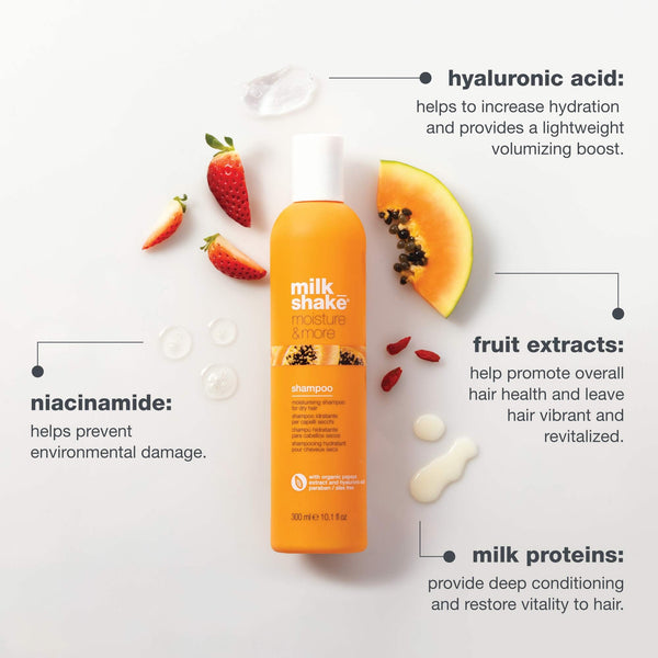 Milk Shake Haircare Moisture And More Moisturizing Shampoo For Dry Hair