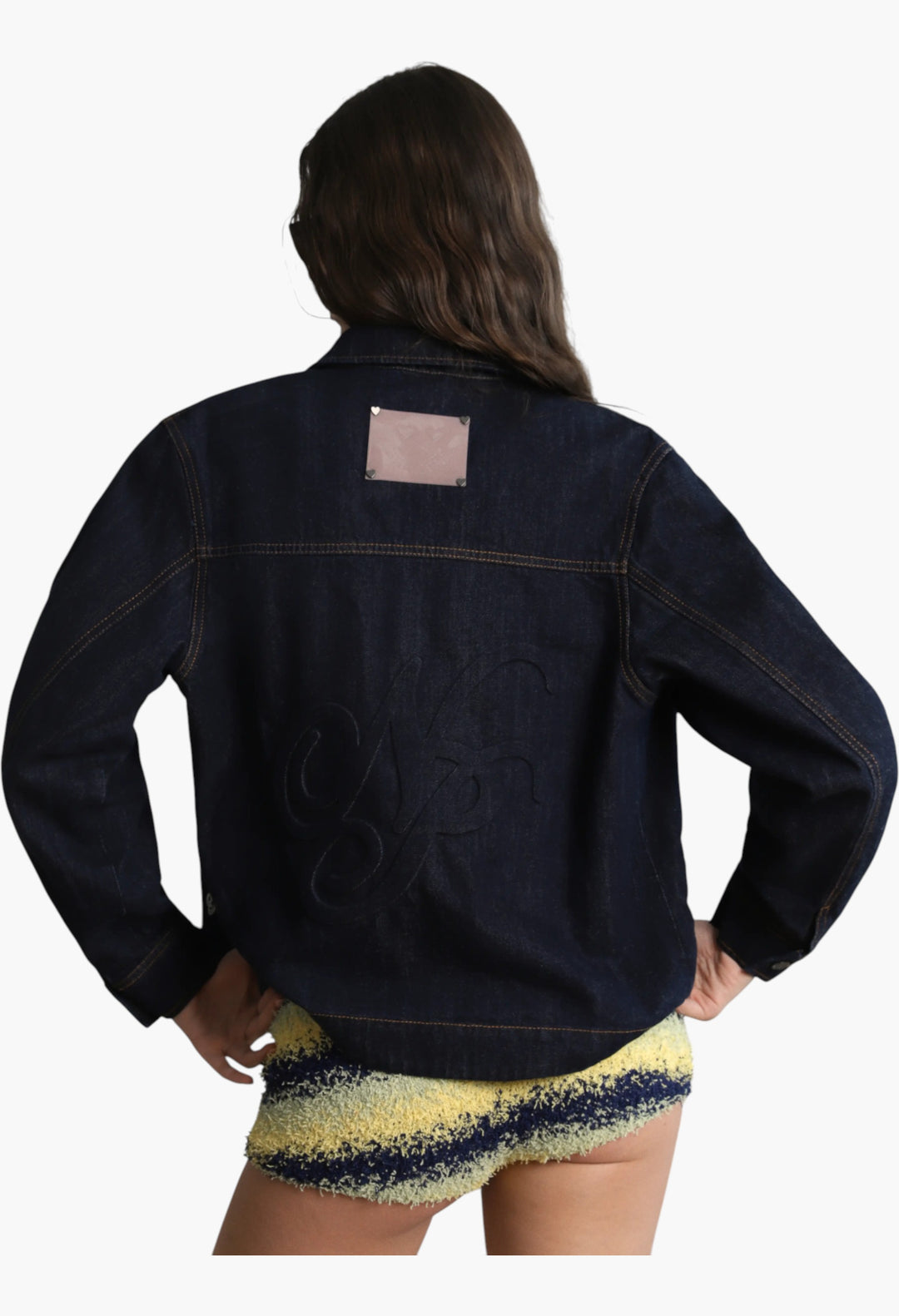 Trucker Denim Jacket Washed Dark - GLAM MODA