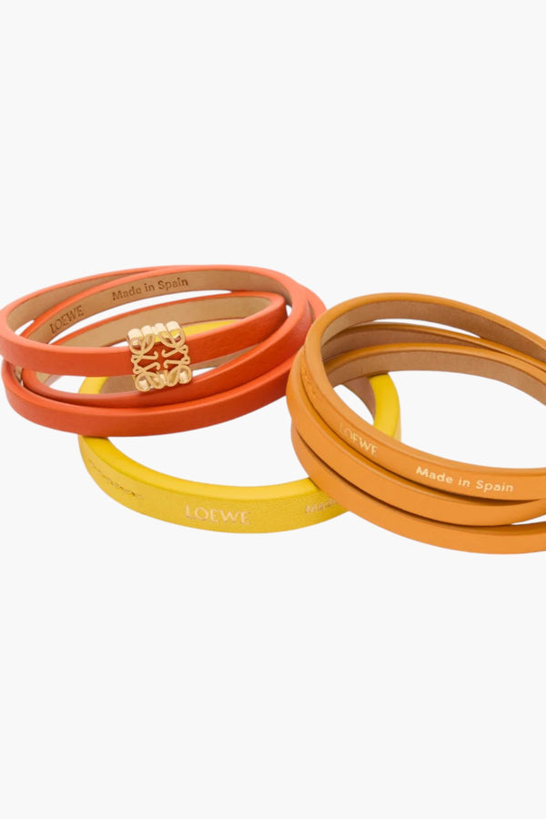Twist Double Bracelet in Calfskin