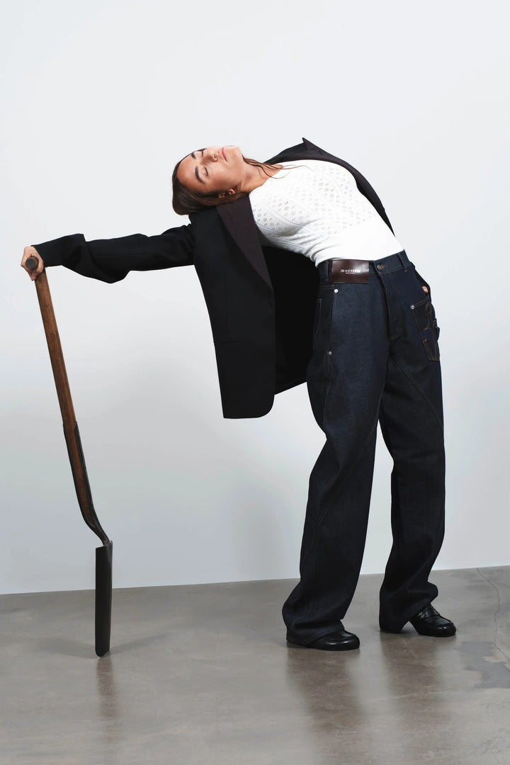 Twisted Workwear Denim Jeans In Indigo - GLAM MODA