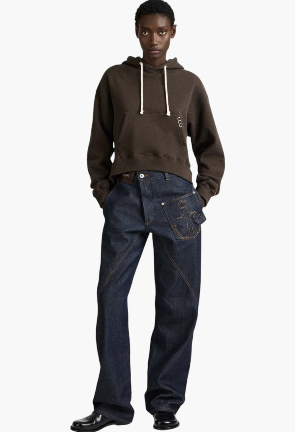 Twisted Workwear Denim Jeans In Indigo - GLAM MODA