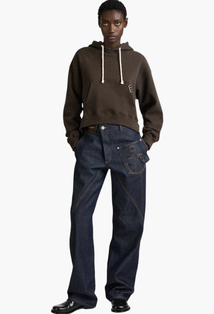 Twisted Workwear Denim Jeans In Indigo - GLAM MODA