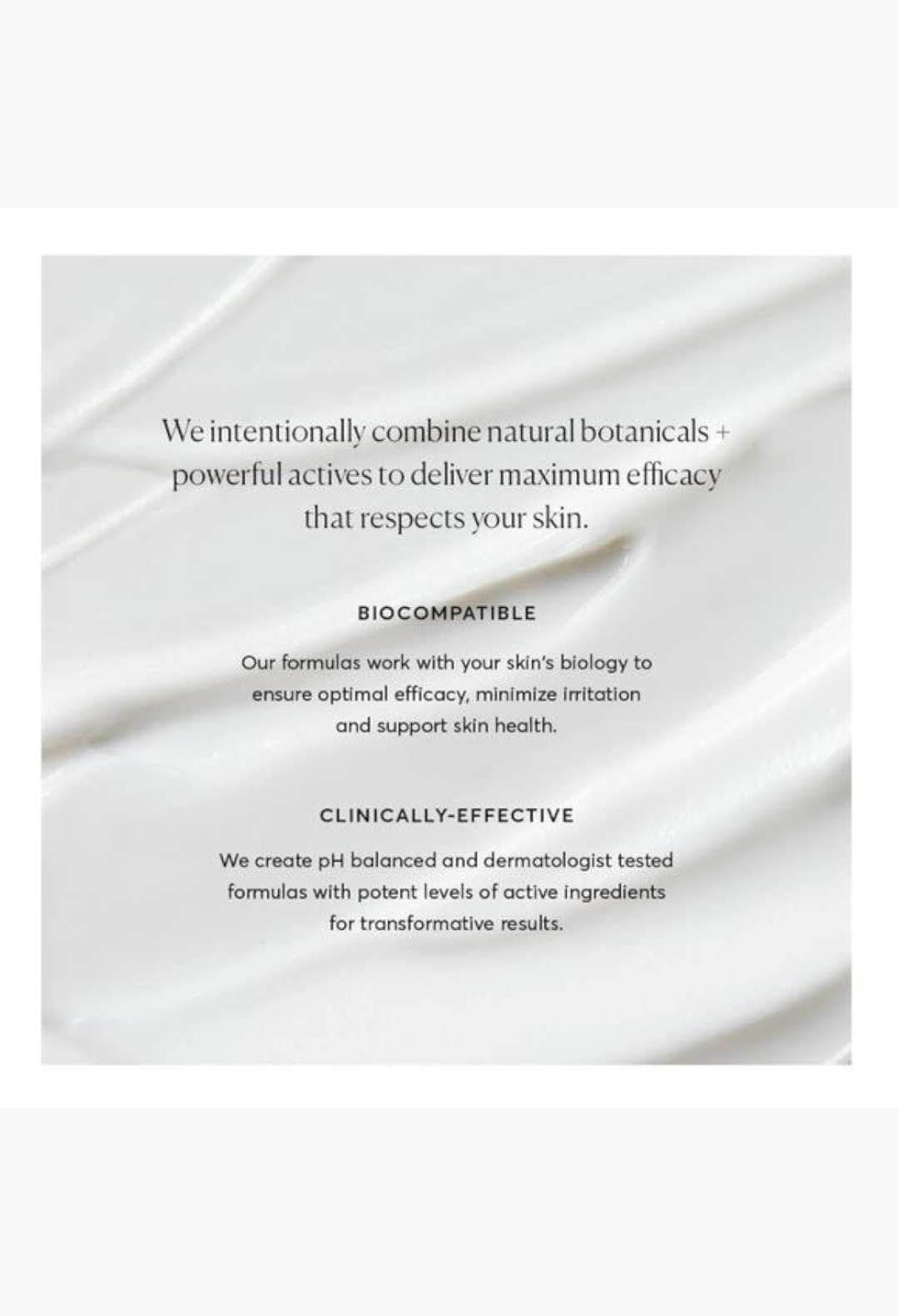 GLAM MODA Naturium The Perfector Salicylic Acid Body Wash cream texture with brand philosophy text overlay