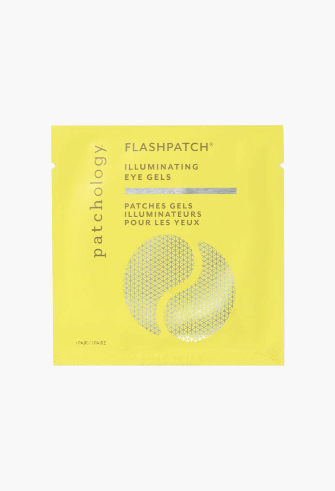GLAM MODA Patchology FlashPatch Illuminating Eye Gels single-use yellow packet for brightening undereye skin