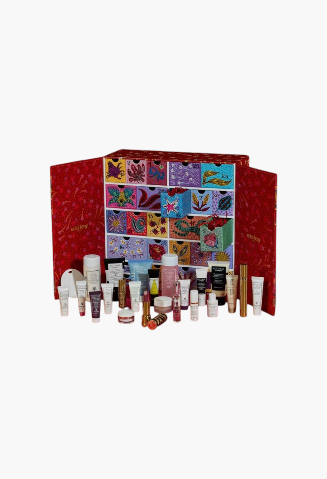 GLAM MODA Sisley Advent Calendar 2026 with colourful floral drawers and a collection of luxury beauty products