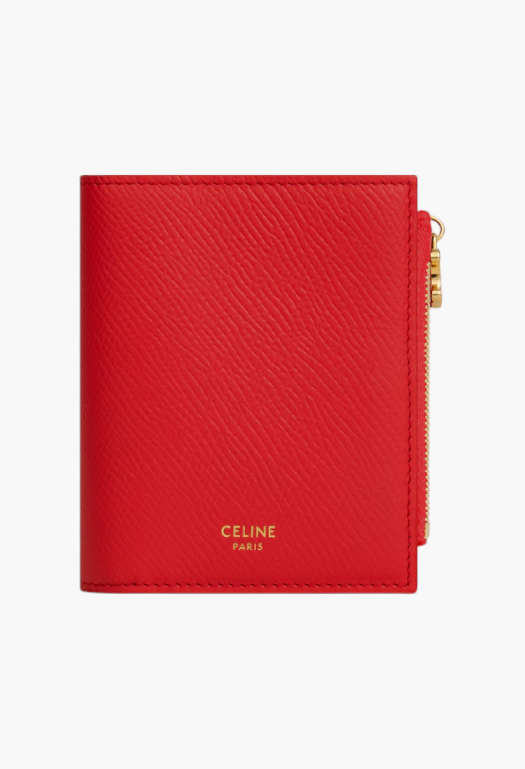 Compact Wallet Triomphe Charms In Grained Calfskin - GLAM MODA