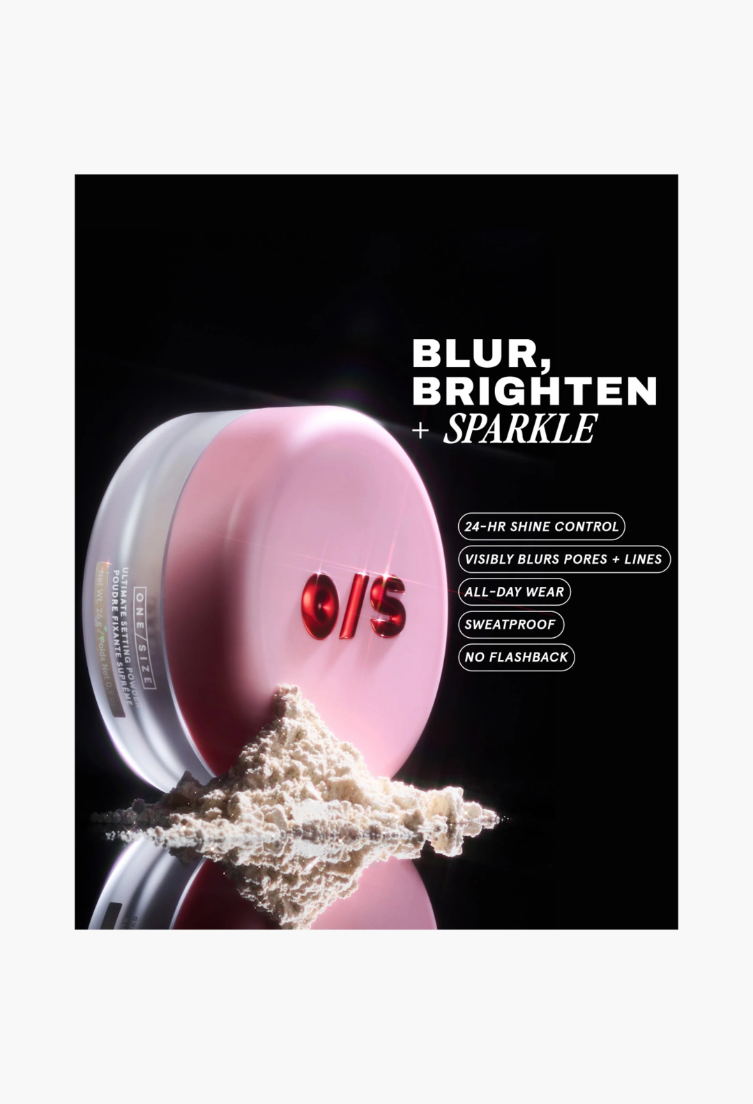 Blurring Setting Powder Crystal Sprinkles benefits highlighting shine control and blurring effect