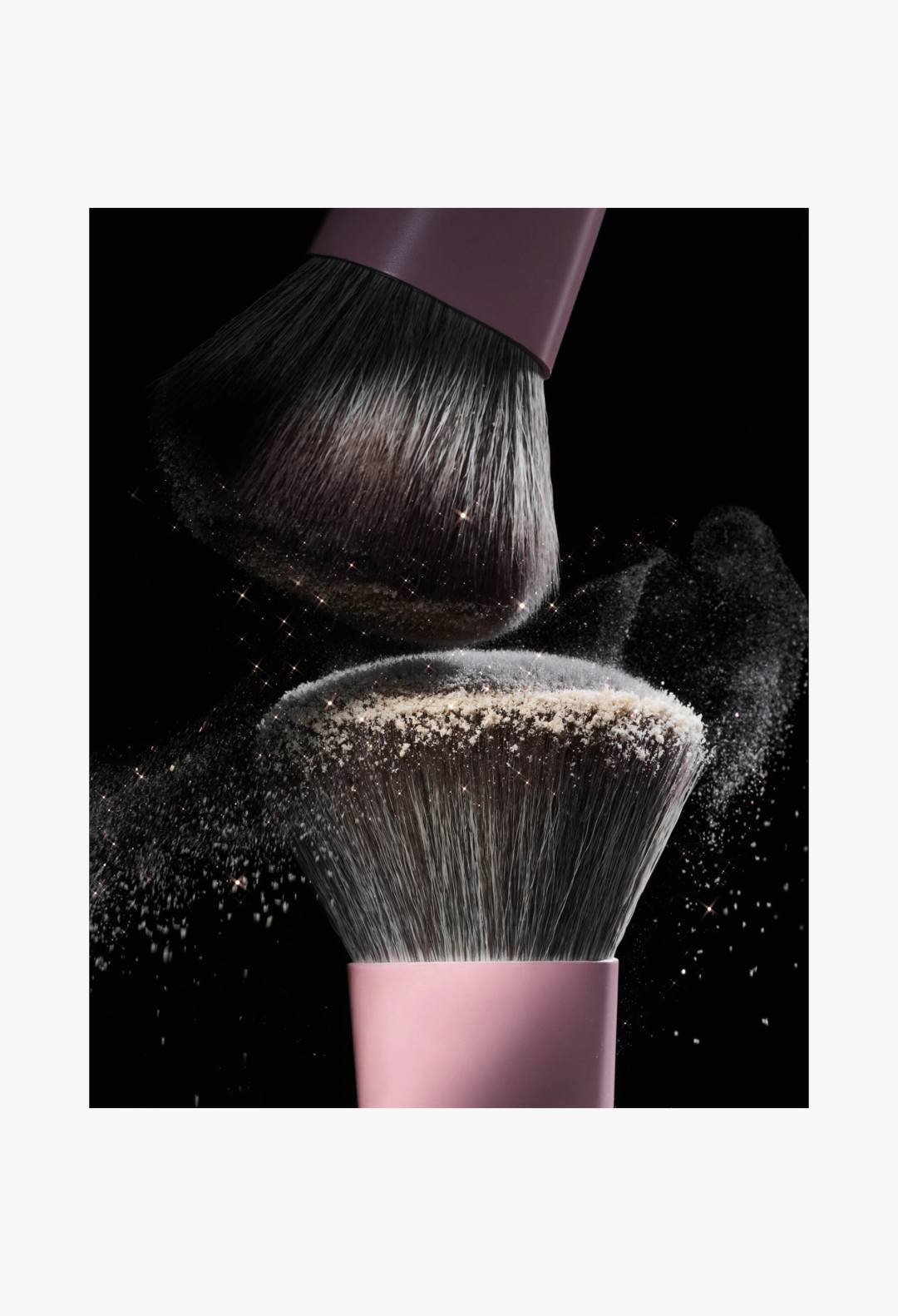 Blurring Setting Powder Crystal Sprinkles macro swatch showing glitter and shimmer texture