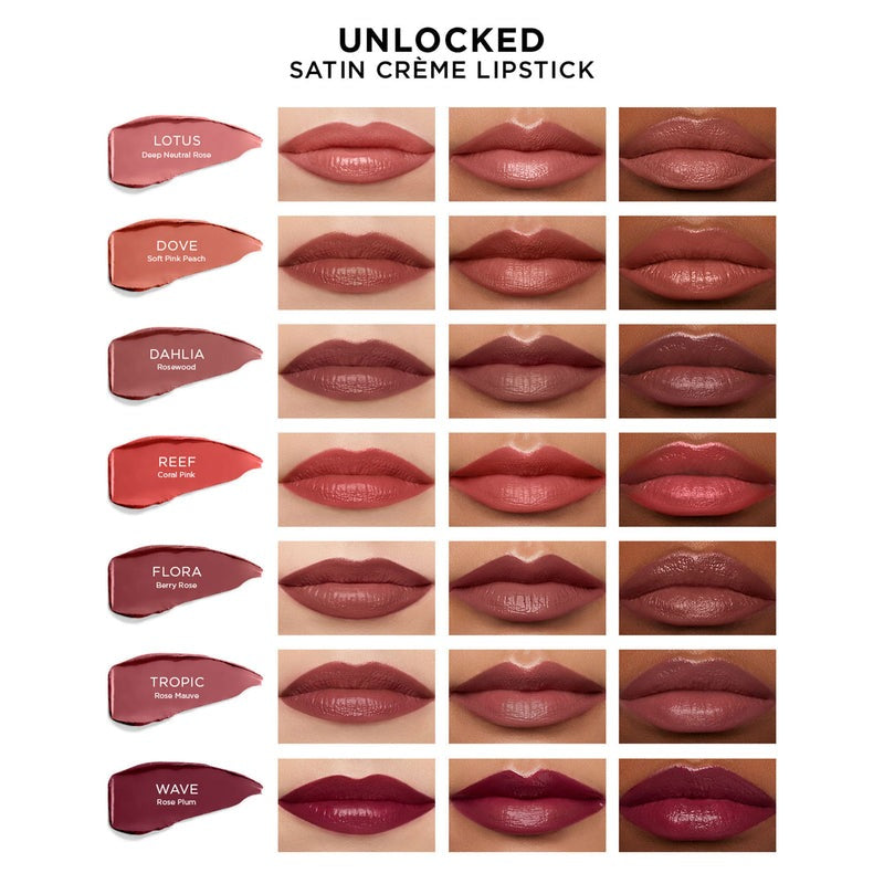 Unlocked Satin Creme Lipstick - GLAM MODA