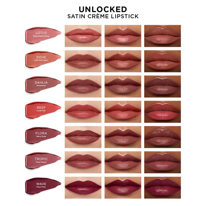 Unlocked Satin Creme Lipstick - GLAM MODA
