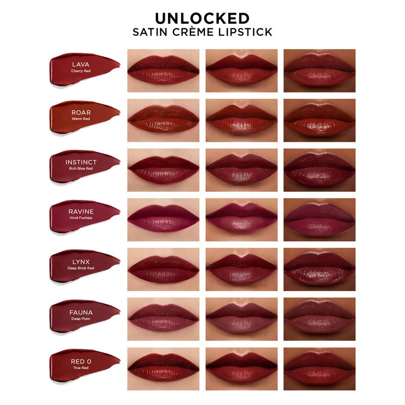 Unlocked Satin Creme Lipstick - GLAM MODA
