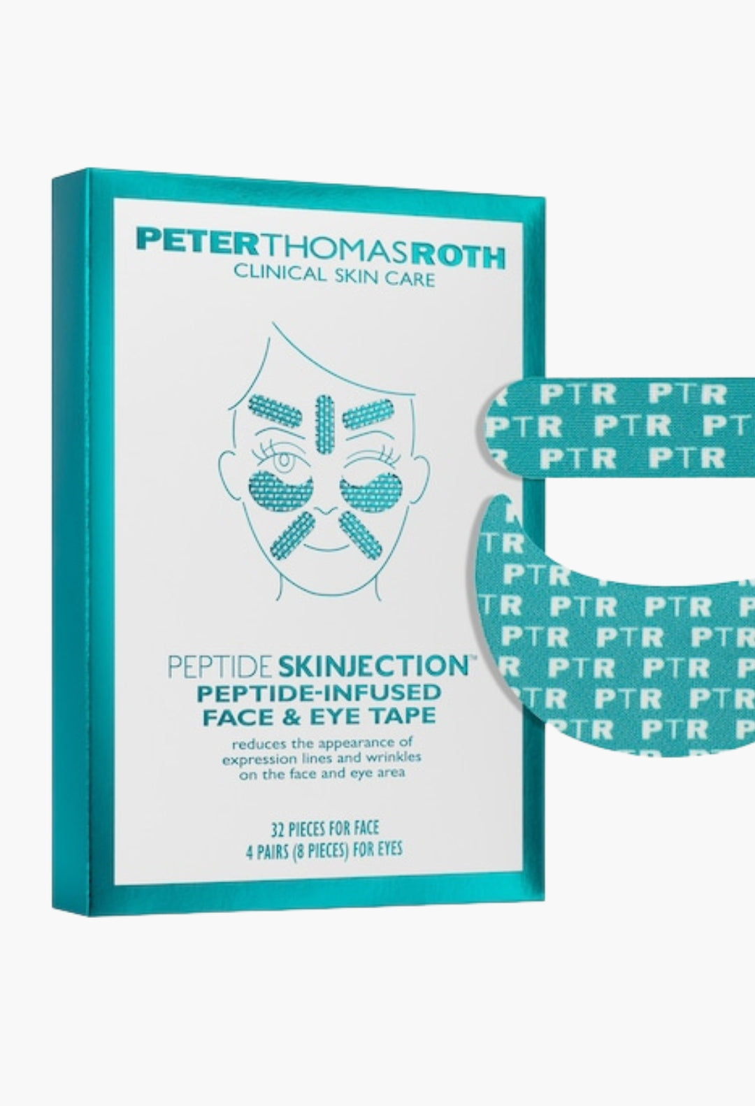 Peptide-Infused Face & Eye Tape for Wrinkles and Aging Skin