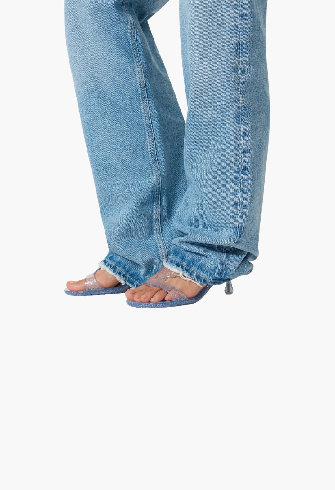 Silver Glitter Jelly Sandals