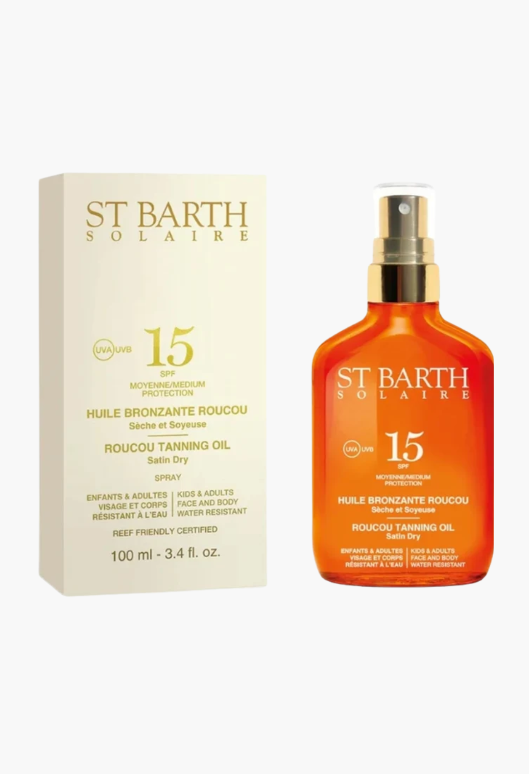 St Barth Roucou Tanning Oil SPF15