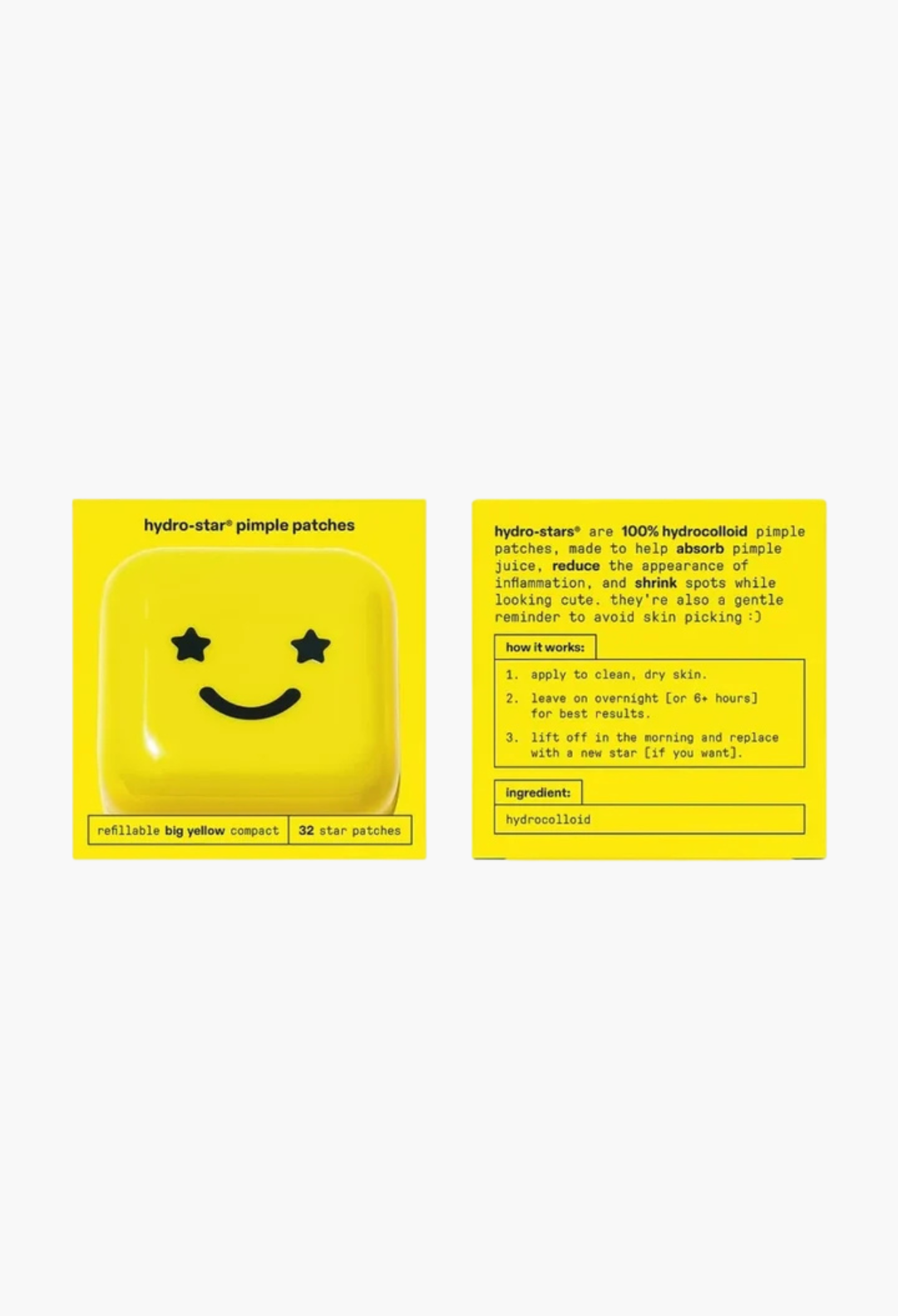 Hydro-Star Pimple Patches + Big Yellow Compact