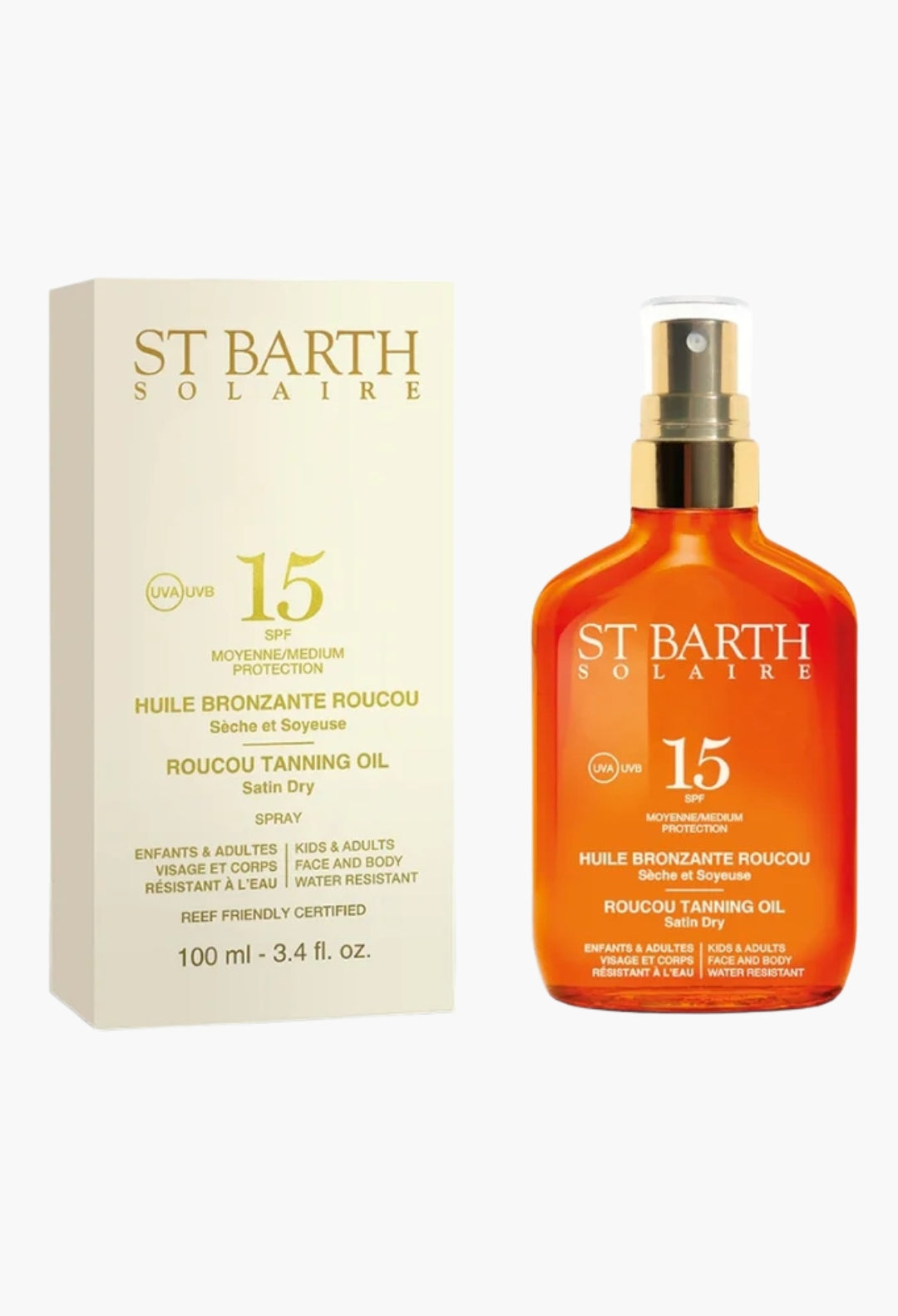 St Barth Roucou Tanning Oil SPF15