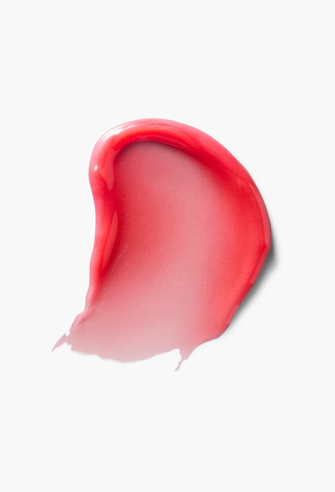 GLAM MODA Posh Balm nourishing lip shine swatch in a sheer, glossy pink tint with a smooth, melty texture.