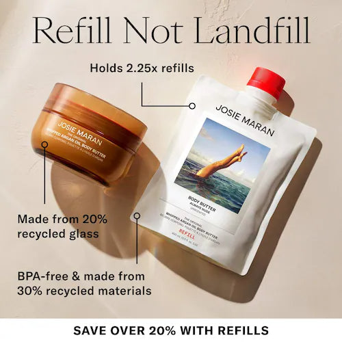 Vanilla Vibezzz - Whipped Argan Oil Refillable Firming Body Butter - GLAM MODA