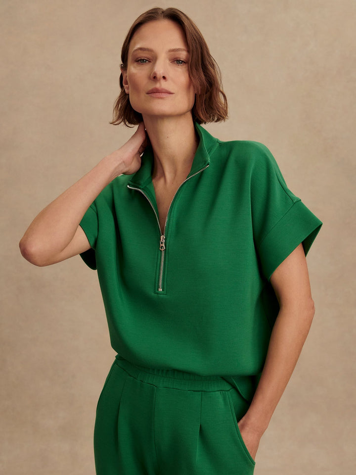 Verdant Green - Ritchie Short Sleeve Sweat - GLAM MODA