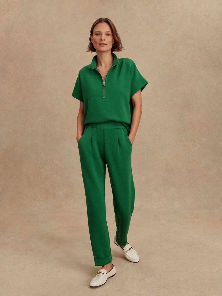 Verdant Green - Ritchie Short Sleeve Sweat - GLAM MODA