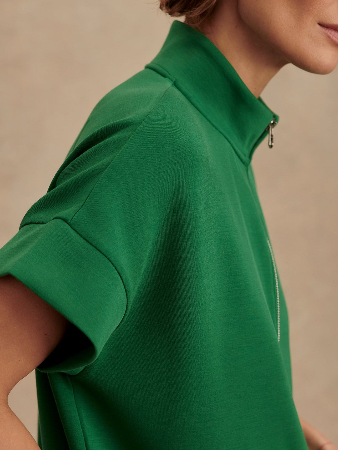 Verdant Green - Ritchie Short Sleeve Sweat - GLAM MODA