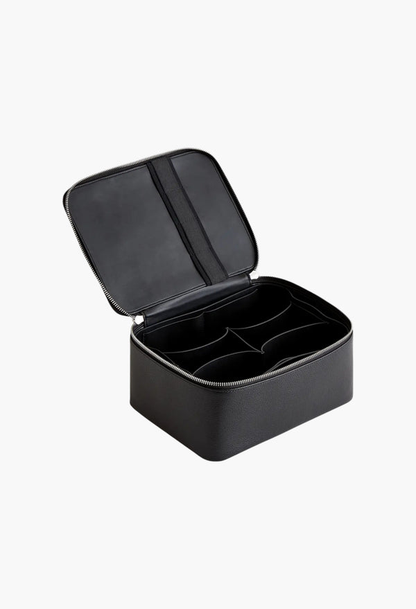 Italian Leather Travel Cosmetic Case