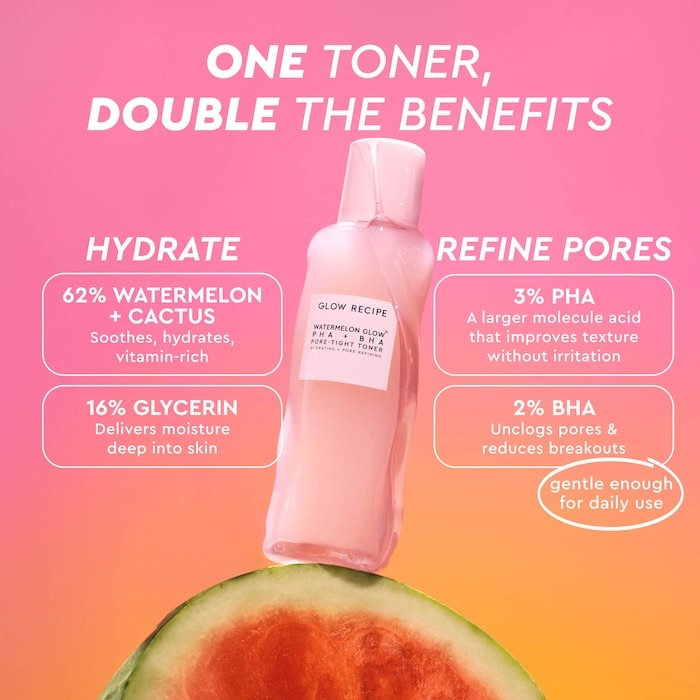 Watermelon Glow PHA + BHA Pore-Tight Toner - GLAM MODA