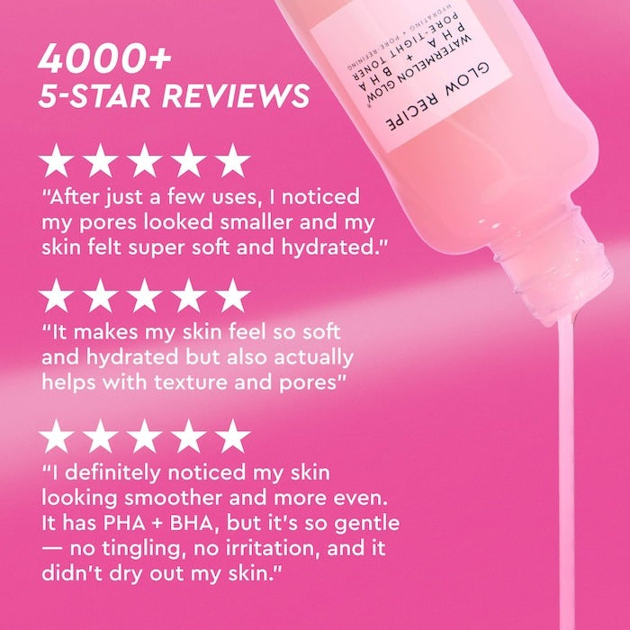 Watermelon Glow PHA + BHA Pore-Tight Toner - GLAM MODA