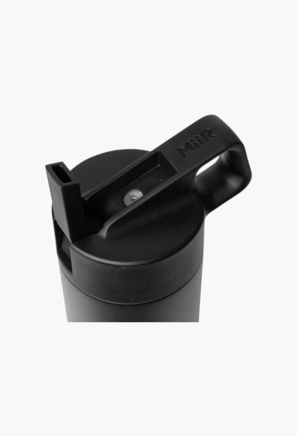 Black - Straw Bottle
