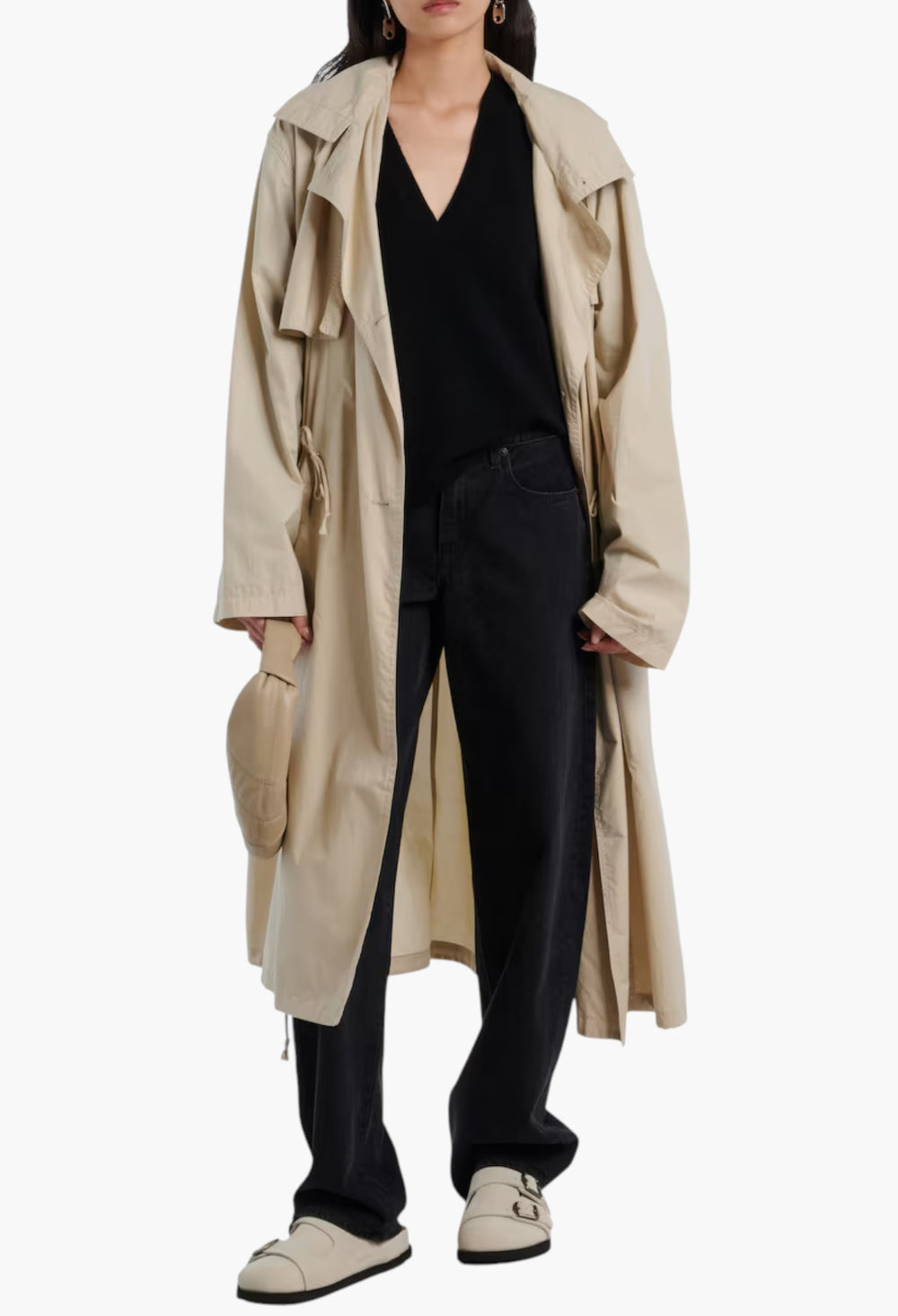 White - 222 West Suede Clogs - GLAM MODA