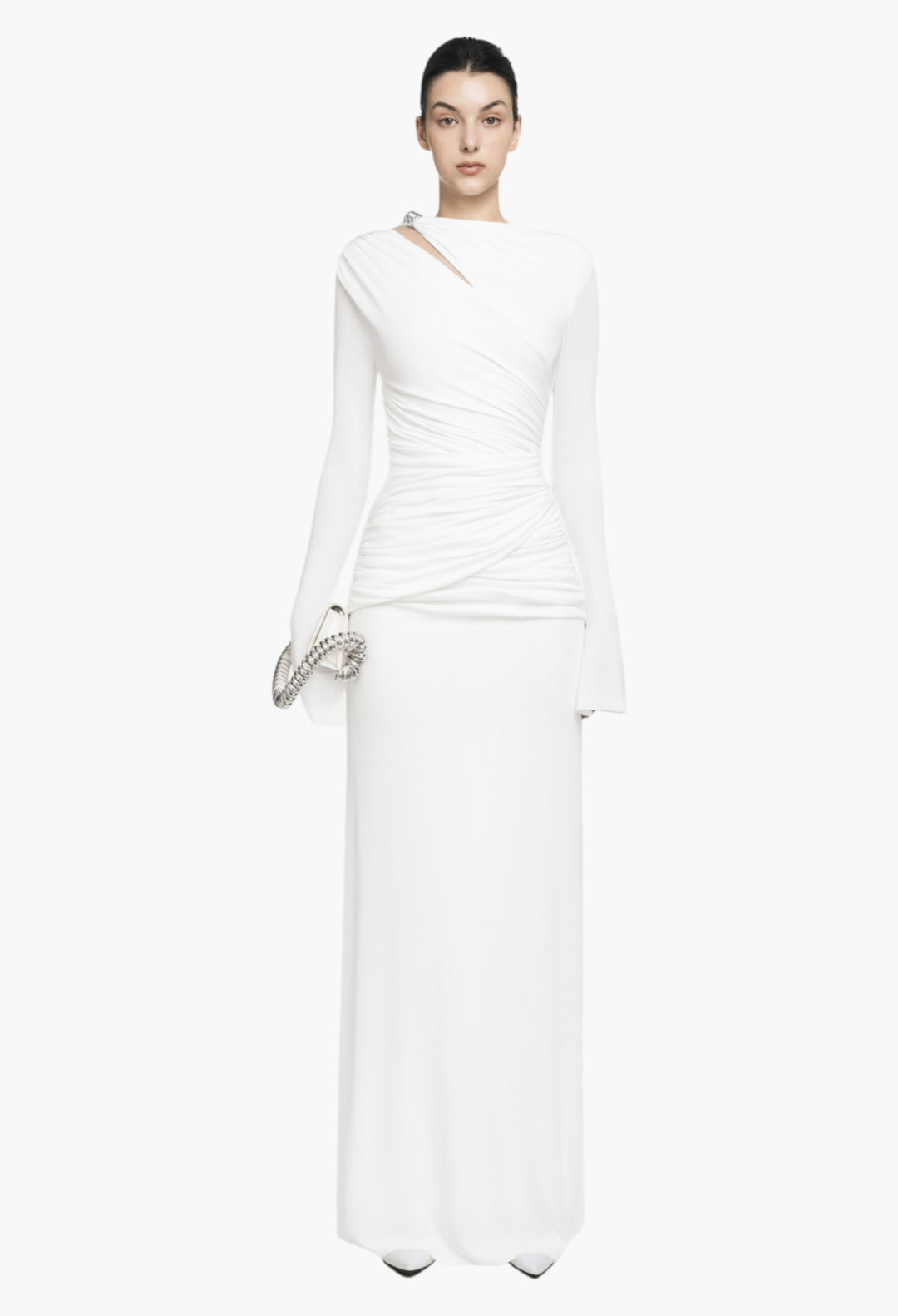 White - Amara Dress - GLAM MODA