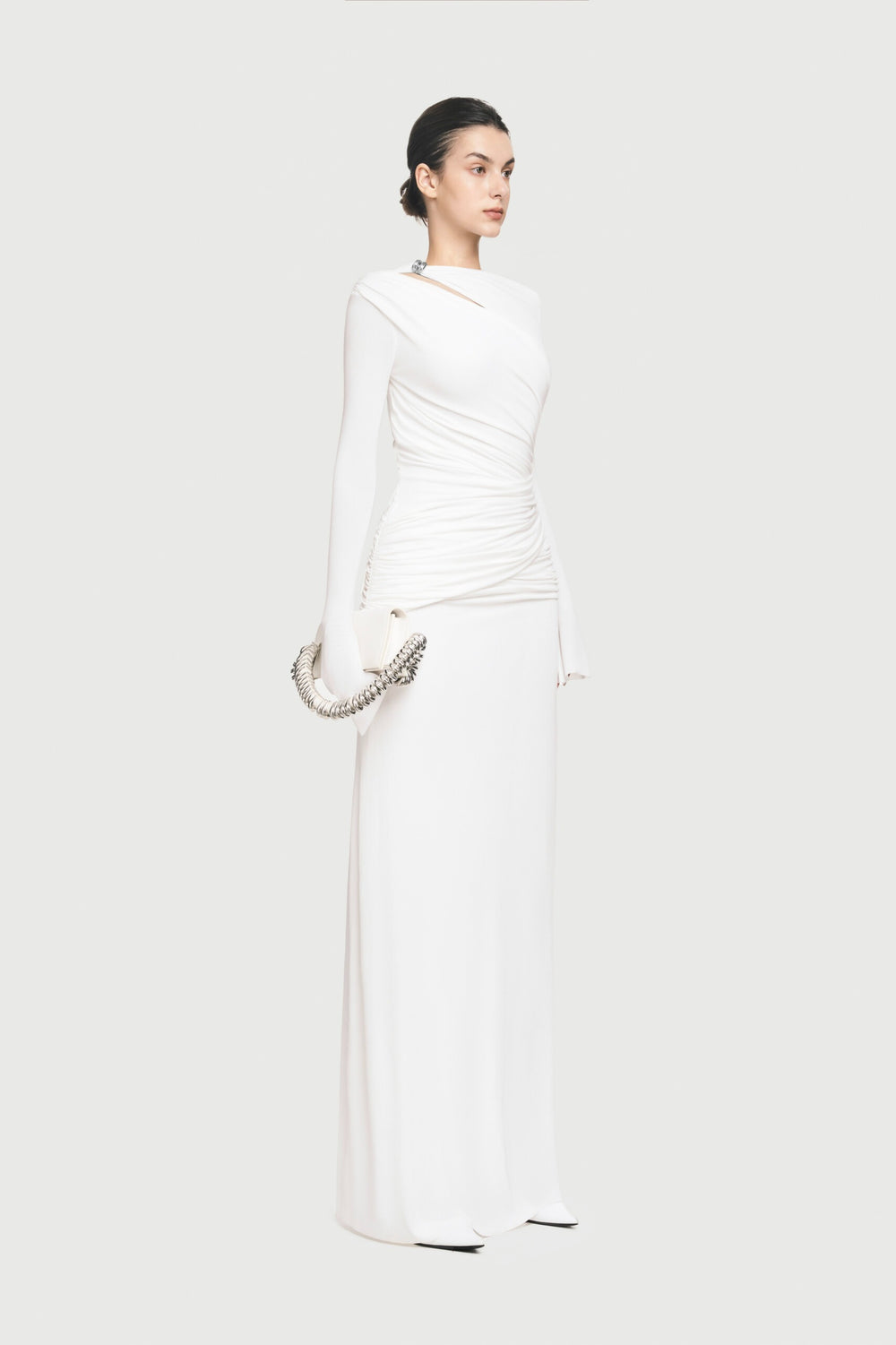 White - Amara Dress - GLAM MODA