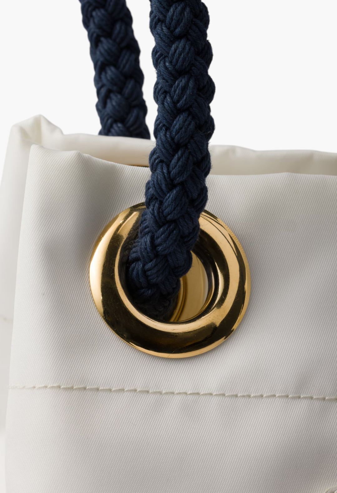 White/Baltic Blue - Prada Mariner Re-Nylon Bucket Bag - GLAM MODA