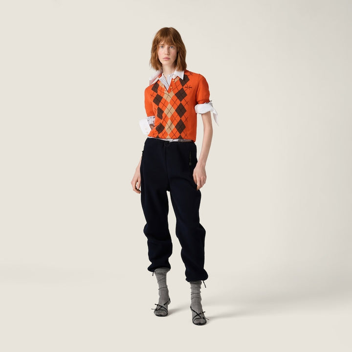 White/Cocoa Brown - Striped Poplin Shirt - GLAM MODA