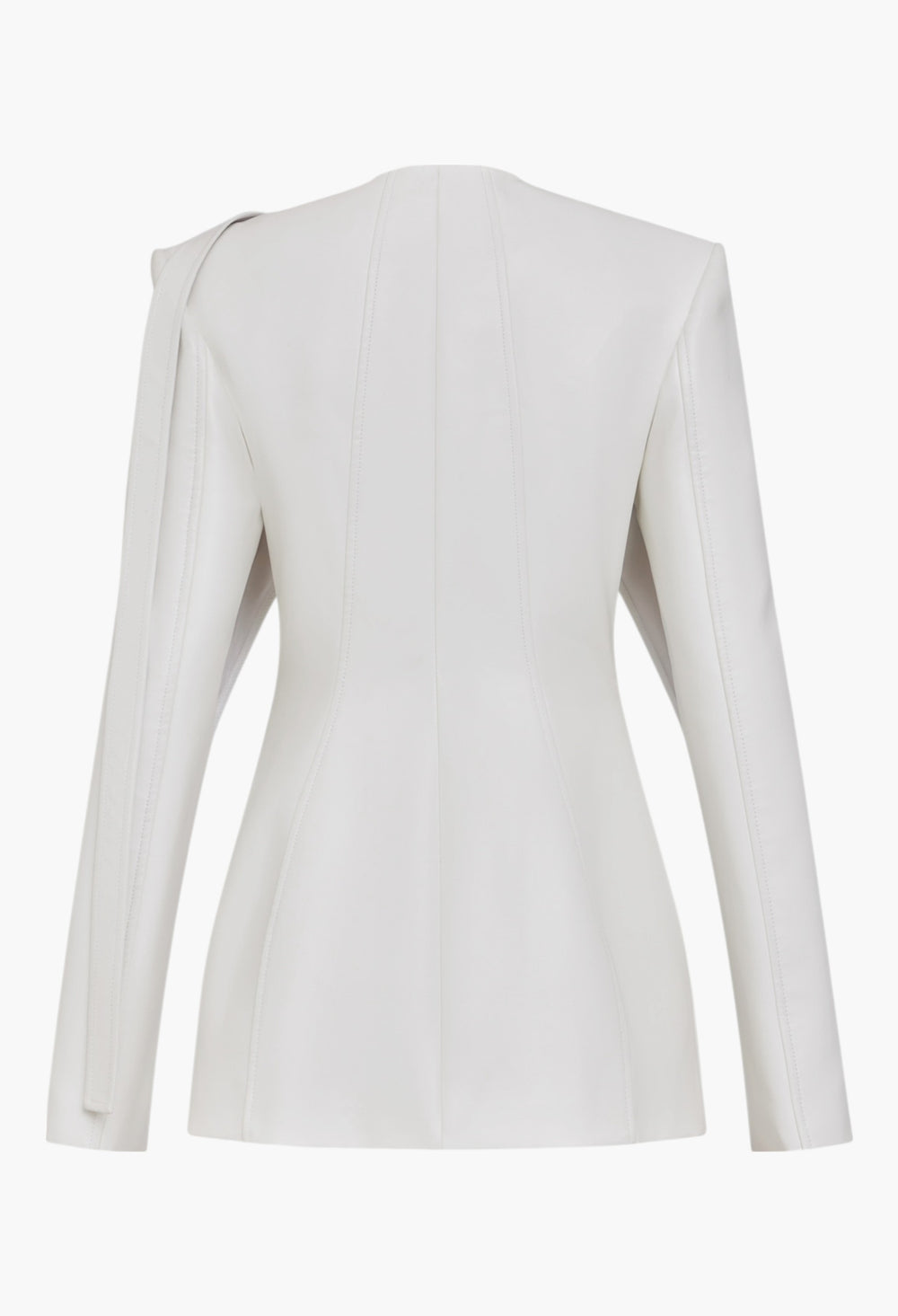 White - Deconstructed Blazer - GLAM MODA