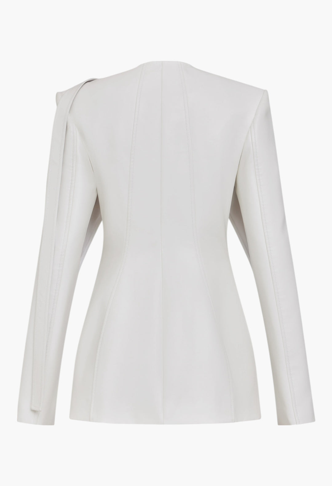 White - Deconstructed Blazer - GLAM MODA