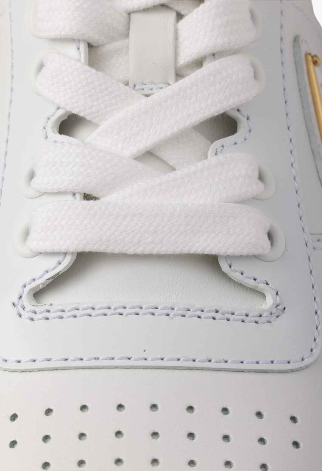 White - Downtown Leather Sneakers - GLAM MODA