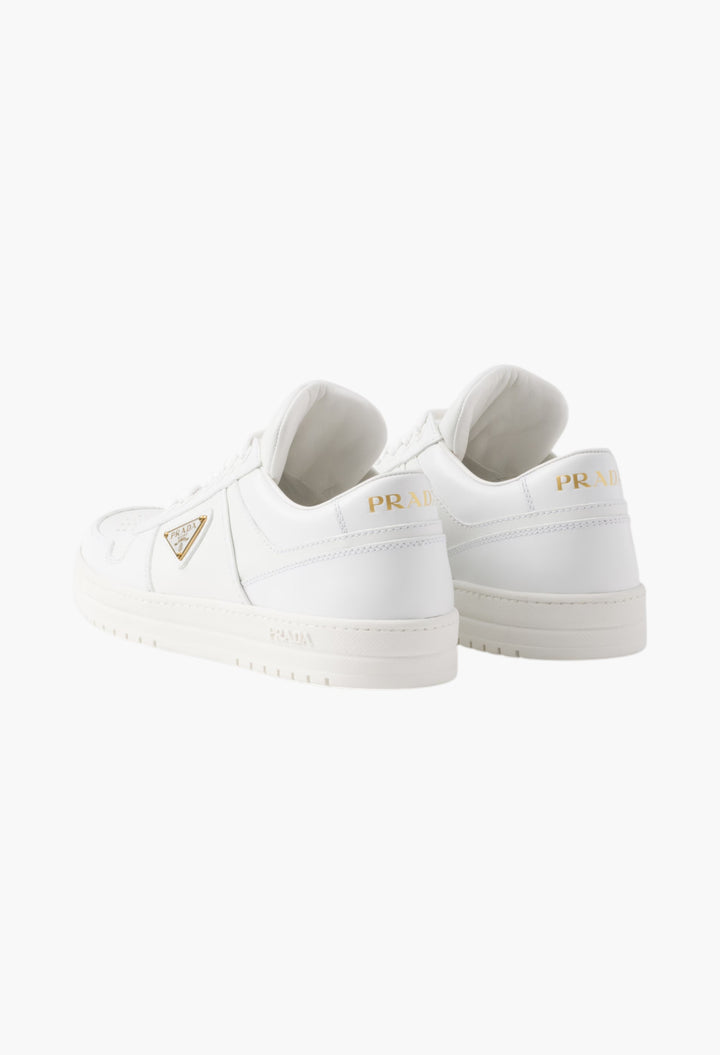 White - Downtown Leather Sneakers - GLAM MODA