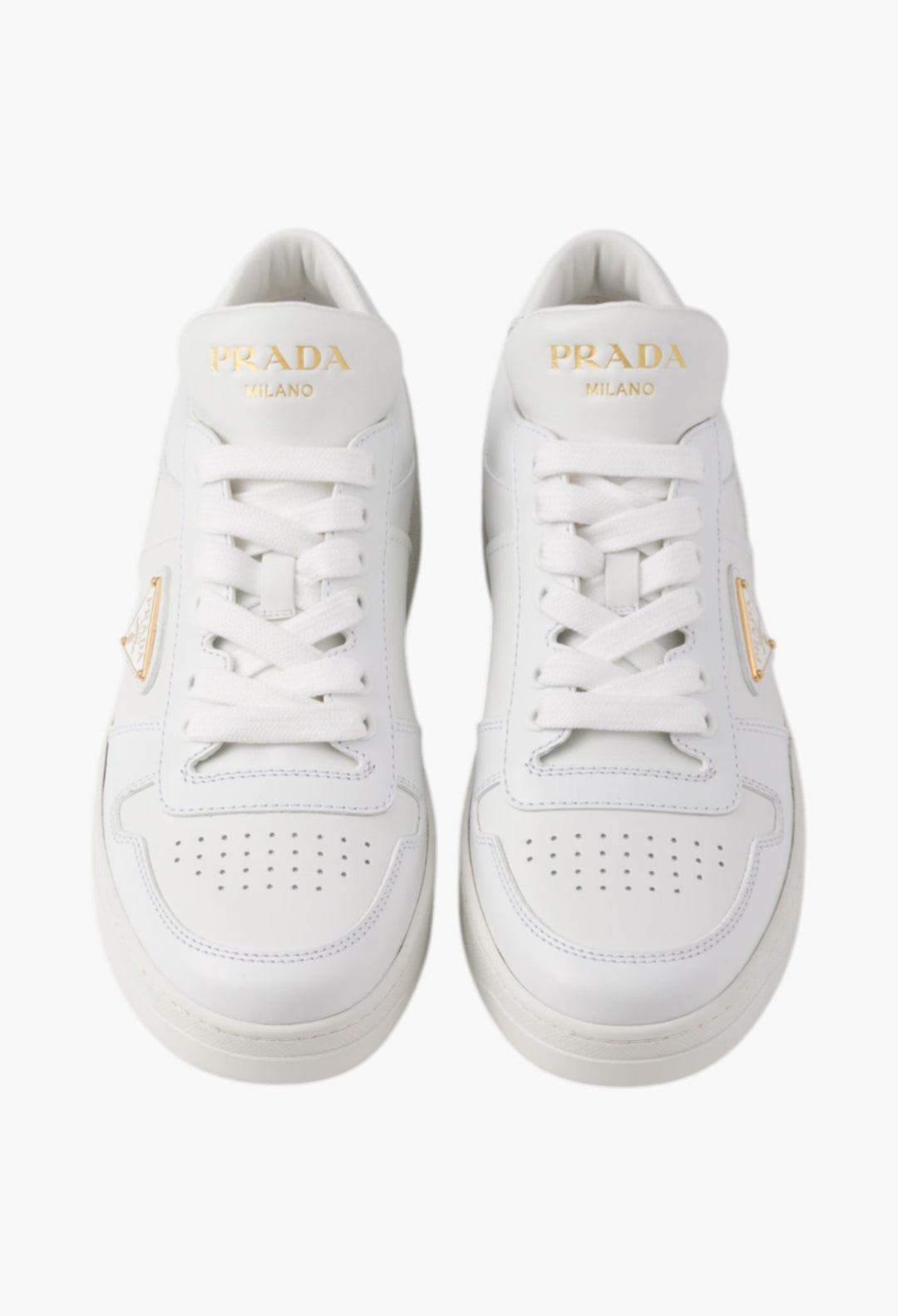 White - Downtown Leather Sneakers - GLAM MODA